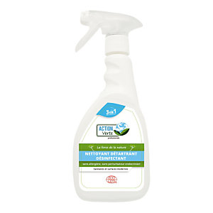 Désinfectant détartrant nettoyant écologique Action Verte 3en1 500 ml