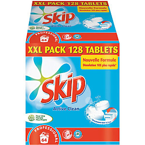Skip Paquet de 128 tablettes de lessive Pro Tablets