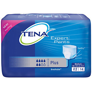 Slip absorbant Tena Expert Pants Plus, taille large, paquet de 14
