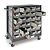 Small parts storage trolley with 30 drawers - 2
