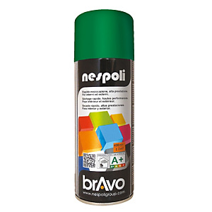 Smalto brillante acrilico, Bomboletta spray da 400 ml, Verde smeraldo