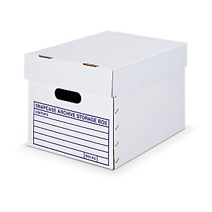 Snapcase two-piece, cardboard archive boxes