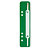 Snelhechterstrips groen voor A4 documenten 3,5 x 15 cm - 1