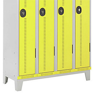 Socle 4 pieds pour vestiaires Team Color