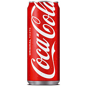 Soda Coca-Cola, en canette, lot de 24 x 33 cl