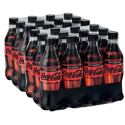 Soda Coca-Cola zéro sucres, en bouteille, lot de 24 x 50 cl - 1