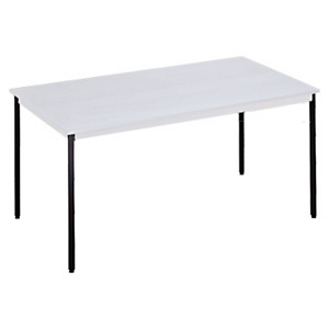 SODEMATUB Polivalente Mesa rectangular, 140 x 70 cm, gris / patas negras SODEMATUB Polivalente Mesa rectangular, 140 x 70 cm, gris / patas negras