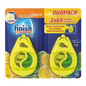 Désodorisant lave-vaisselle Finish Citron Fresh, lot de 2 Désodorisant lave-vaisselle Finish Citron Fresh, lot de 2