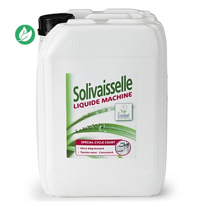 Solipro Liquide vaisselle machine Solivaisselle écologique - Bidon 10l