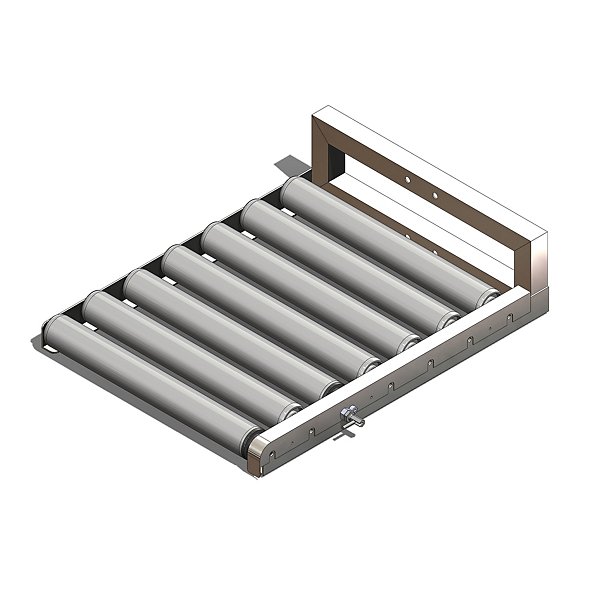Sollevatore manuale con piani e rulli longitudinali portata 180 kg altezza massima sollevamento 151,5 cm - 2