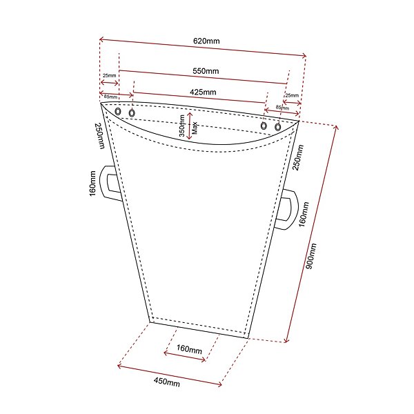 Sorteerzak Racksack® - transparant - 9