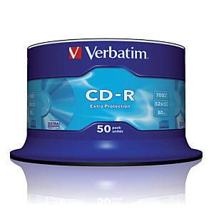 Spindel 50 CD-R Extra Protection 700 MB Verbatim 52x