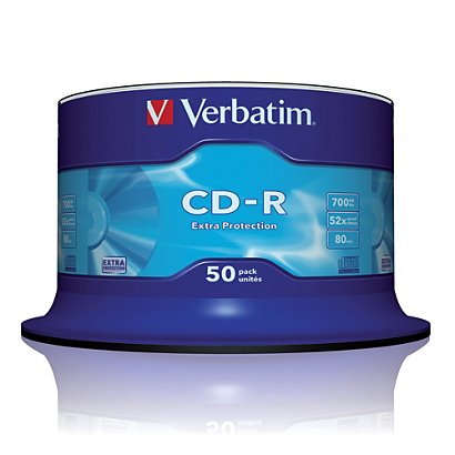 Spindel 50 CD-R Extra Protection 700 MB Verbatim 52x - 1