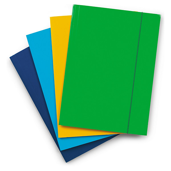 Spisové desky s gumičkou žluté, lakované - 1