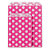 Spotted paper counter top bags, pink, 170x230mm, pack of 1000 - 1