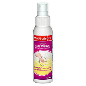 Spray antifongique pour les pieds Mercurochrome 100 ml