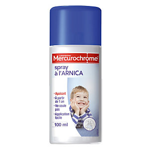 Spray à l'arnica Mercurochrome, 2 sprays de 100 ml