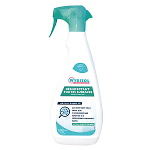 Spray désinfectant toutes surfaces Wyritol vaporisateur 750 ml Spray désinfectant toutes surfaces Wyritol vaporisateur 750 ml