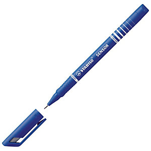 STABILO 2 Stylos sensor® Fineliner 0,3 mm avec pointe rembourrée bleu 189/41