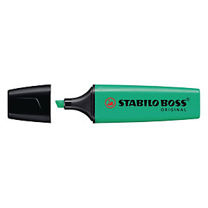 STABILO 2 Surligneurs BOSS® ORIGINAL turquoise pointe biseautée 2 + 5 mm 70/51