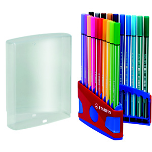 STABILO 68, Rotulador de punta de fibra, punta mediana, cuerpo de polipropileno en colores variados, tinta de colores variados STABILO 68, Rotulador de punta de fibra, punta mediana, cuerpo de polipropileno en colores variados, tinta de colores variados