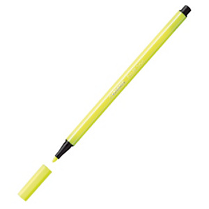 STABILO 68, Rotulador de punta de fibra, punta mediana, cuerpo de polipropileno, tinta amarilla STABILO 68, Rotulador de punta de fibra, punta mediana, cuerpo de polipropileno, tinta amarilla