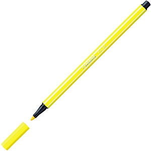 STABILO 68, Rotulador de punta de fibra, punta mediana, cuerpo de polipropileno, tinta amarilla STABILO 68, Rotulador de punta de fibra, punta mediana, cuerpo de polipropileno, tinta amarilla