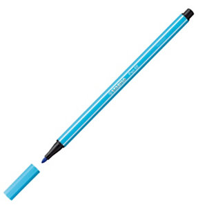 STABILO 68, Rotulador de punta de fibra, punta mediana, cuerpo de polipropileno, tinta azul