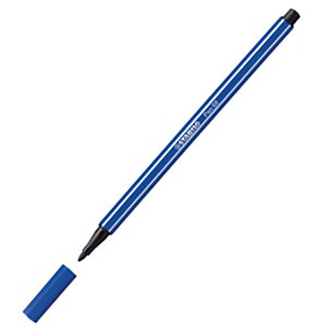 STABILO 68, Rotulador de punta de fibra, punta mediana, cuerpo de polipropileno, tinta azul