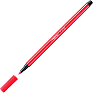 STABILO 68, Rotulador de punta de fibra, punta mediana, cuerpo de polipropileno, tinta carmín STABILO 68, Rotulador de punta de fibra, punta mediana, cuerpo de polipropileno, tinta carmín