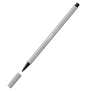 STABILO 68, Rotulador de punta de fibra, punta mediana, cuerpo polipropileno, tinta gris medio STABILO 68, Rotulador de punta de fibra, punta mediana, cuerpo polipropileno, tinta gris medio