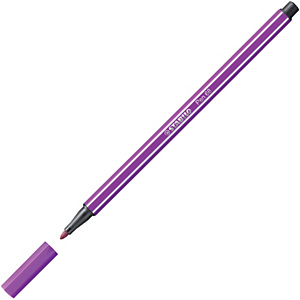 STABILO 68, Rotulador de punta de fibra, punta mediana, cuerpo de polipropileno, tinta lila STABILO 68, Rotulador de punta de fibra, punta mediana, cuerpo de polipropileno, tinta lila