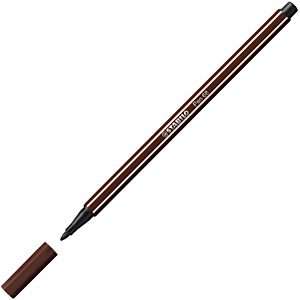 STABILO 68, Rotulador de punta de fibra, punta mediana, cuerpo de polipropileno, tinta marrón STABILO 68, Rotulador de punta de fibra, punta mediana, cuerpo de polipropileno, tinta marrón