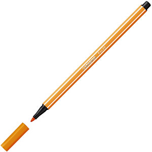 STABILO 68, Rotulador de punta de fibra, punta mediana, cuerpo de polipropileno, tinta naranja