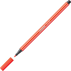 STABILO 68, Rotulador de punta de fibra, punta mediana, cuerpo de polipropileno, tinta rojo oscuro