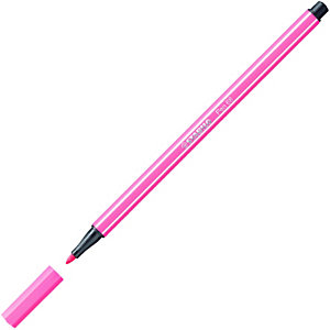 STABILO 68, Rotulador de punta de fibra, punta mediana, cuerpo de polipropileno, tinta rosa