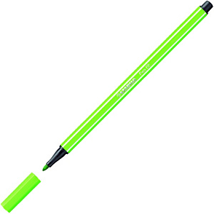 STABILO 68, Rotulador de punta de fibra, punta mediana, cuerpo de polipropileno, tinta verde