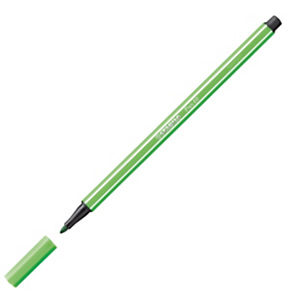 STABILO 68, Rotulador de punta de fibra, punta mediana, cuerpo de polipropileno, tinta verde