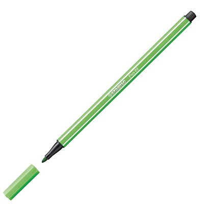 STABILO 68, Rotulador de punta de fibra, punta mediana, cuerpo de polipropileno, tinta verde - 1