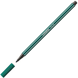 STABILO 68, Rotulador de punta de fibra, punta mediana, cuerpo de polipropileno, tinta verde