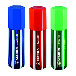 STABILO Big pen Box 68, Rotuladores de punta de fibra con portatodo, punta mediana, cuerpo de polipropileno en colores surtidos, 20 colores surtidos STABILO Big pen Box 68, Rotuladores de punta de fibra con portatodo, punta mediana, cuerpo de polipropileno en colores surtidos, 20 colores surtidos