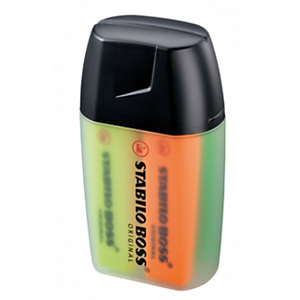 STABILO BOSS® Evidenziatore ORIGINAL, Punta a scalpello, Tratto 2-5 mm, Colori Assortiti (confezione 4 pezzi) STABILO BOSS® Evidenziatore ORIGINAL, Punta a scalpello, Tratto 2-5 mm, Colori Assortiti (confezione 4 pezzi)