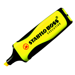 STABILO Boss Executive Marcador fluorescente, punta biselada, 2-5 mm, Amarillo STABILO Boss Executive Marcador fluorescente, punta biselada, 2-5 mm, Amarillo