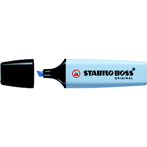 STABILO Boss Original Pastel Marcador fluorescente, punta biselada, 2-5 mm, azul nublado STABILO Boss Original Pastel Marcador fluorescente, punta biselada, 2-5 mm, azul nublado