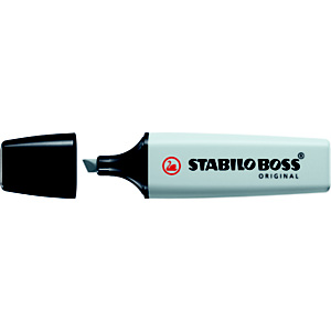 STABILO Boss Original Pastel Marcador fluorescente, punta biselada, 2-5 mm, gris polvoriento