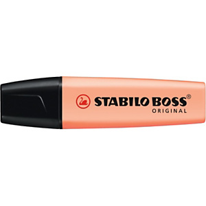 STABILO Boss Original Pastel Marcador fluorescente, punta biselada, 2-5 mm, naranja pastel