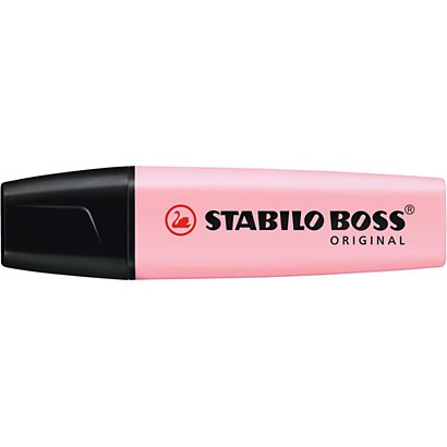 válvula egipcio Borrar STABILO Boss Original Pastel Marcador fluorescente, punta biselada, 2-5 mm,  rosa pastel - Subrayadores Fluorescentes&nbsp;Kalamazoo