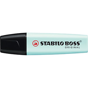 STABILO Boss Original Pastel Marcador fluorescente, punta biselada, 2-5 mm, turquesa pastel