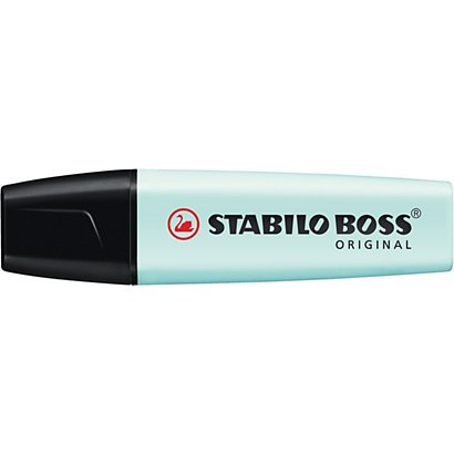 STABILO Boss Original Pastel Marcador fluorescente, punta biselada, 2-5 mm, turquesa pastel - 1