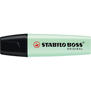 STABILO Boss Original Pastel Marcador fluorescente, punta biselada, 2-5 mm, verde pastel STABILO Boss Original Pastel Marcador fluorescente, punta biselada, 2-5 mm, verde pastel